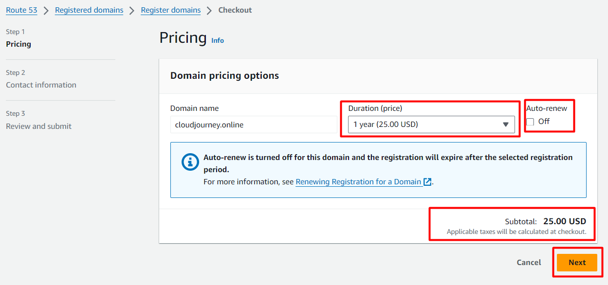 RegisterDomainRoute53